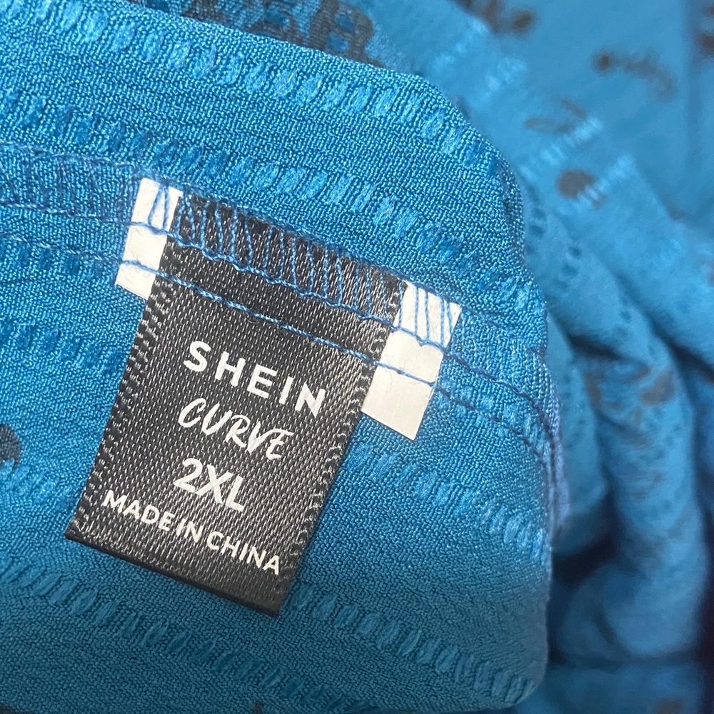 SHEIN Curve Vibrant Blue Blouse 2XL